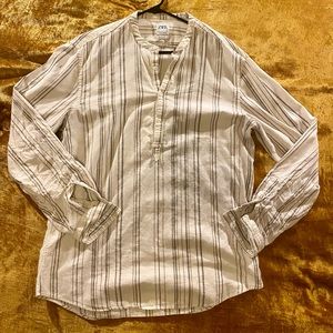 Long sleeve linen style Moroccan shirt